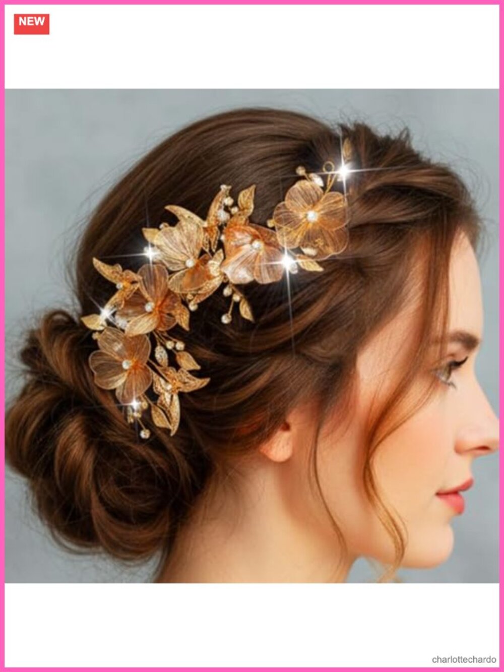Bridal Flower Butterfly Crystal Leaf Headpiece Hair Accessory